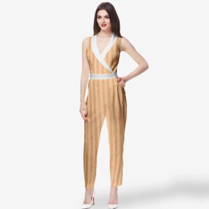 Mustard Striped Jumpsuit