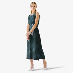 Teal Breeze Midi Dress