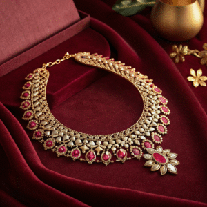 Pearl & Ruby Antique Necklace