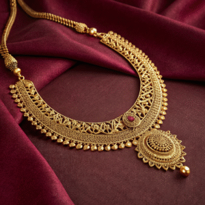 Floral Pearl Pendant Set